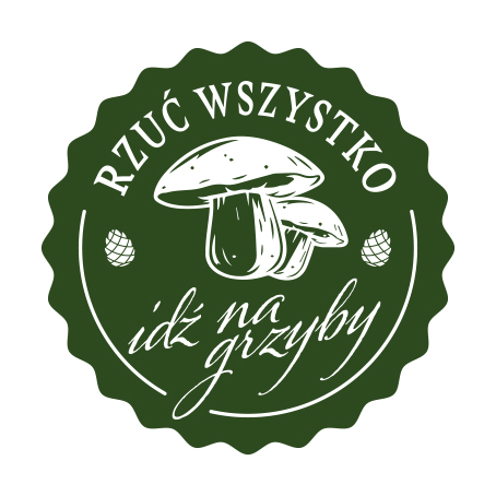 logo aplikacji idź na grzyby